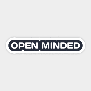 Open minded Sticker